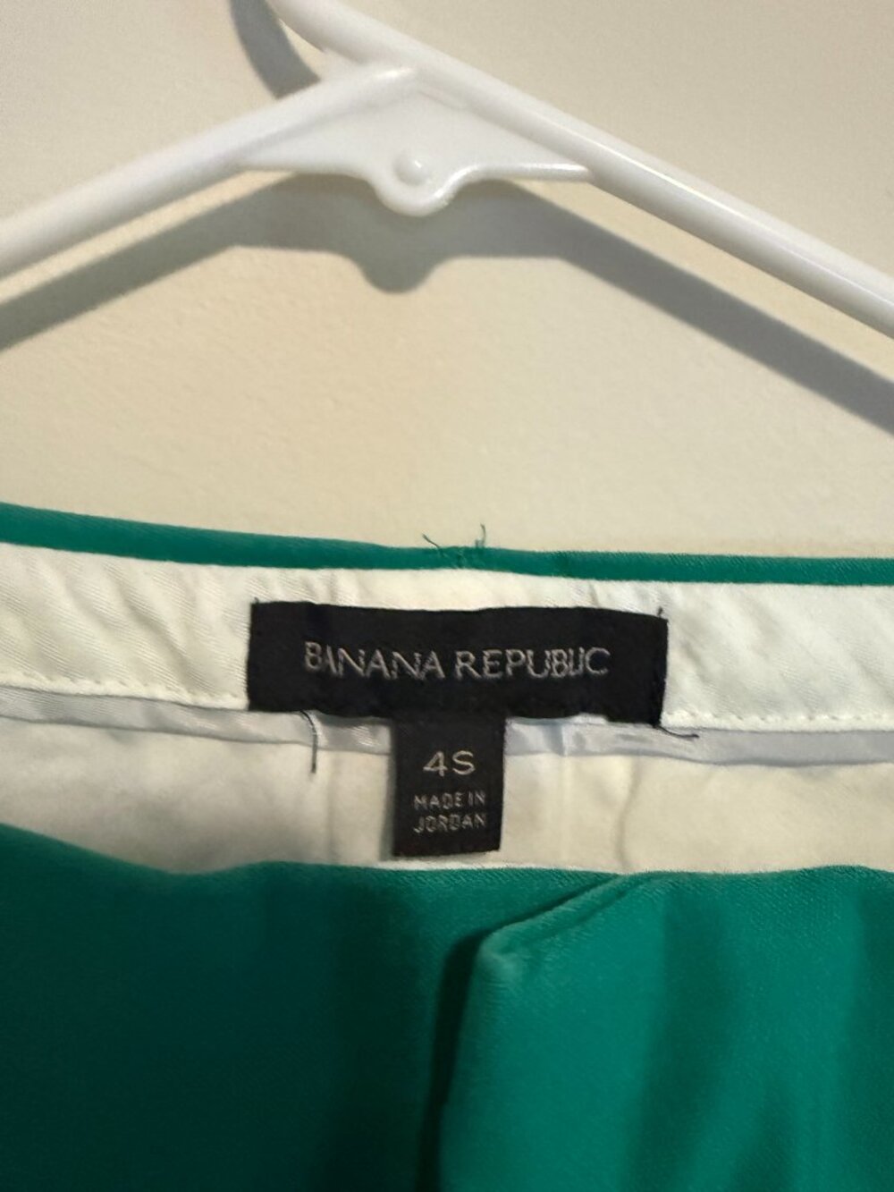 Banana Republic Green Ryan Fit Slim Straight Dress Pants | 4S